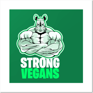 Strong Vegans Posters and Art